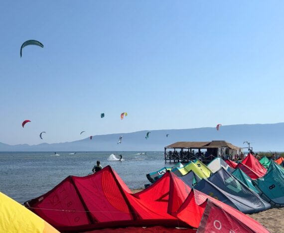 Kitesurfingový spot Komin v Chorvatsku